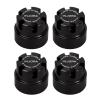INJORA M2 Wheel Nuts Cap Locking Hubs Wheel Upgrade Parts for Axial SCX24 Deadbolt JLU Gladiator Bronco RC Crawler Car(Black) view 4