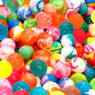 Pllieay 264 Pieces Bouncy Balls in Bulk, 3 Style Random Small Rubber Bouncy Balls for Kids Party Favors, 20mm/0.78Inch Neon Bouncing Balls for Gift Bag Filling and Vending Machines