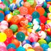 Pllieay 264 Pieces Bouncy Balls in Bulk, 3 Style Random Small Rubber Bouncy Balls for Kids Party Favors, 20mm/0.78Inch Neon Bouncing Balls for Gift Bag Filling and Vending Machines view 1