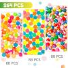 Pllieay 264 Pieces Bouncy Balls in Bulk, 3 Style Random Small Rubber Bouncy Balls for Kids Party Favors, 20mm/0.78Inch Neon Bouncing Balls for Gift Bag Filling and Vending Machines view 2