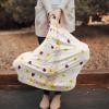 Baby Car Seat Covers, Rustic Floral Burlap Ladybugs Nursing Covers Breastfeeding Scarf, Soft Stretchy Carseat Canopy Cover Shopping Cart Cover Stroller Covers for Baby Girls Boys view 2