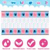 3Pcs Burnouts or Bows Gender Reveal Tablecloth Boy or Girl Plastic Table Cover He or She Party Decorations Supplies for Baby Shower Baby Gender Reveal Birthday Dessert Buffet Banquet Table Decor view 3