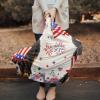 Baby Car Seat Covers, Independence Day USA Flag Dogs Poppies Linen Nursing Covers Breastfeeding Scarf, Soft Stretchy Carseat Canopy Cover Shopping Cart Cover Stroller Covers for Baby Girls Boys view 2