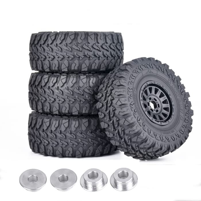 PYFORE 1/7 Compatible with Mojave Dedicated Tires 17MM Adapter RC Model Cars Wheels Skin Upgrade Off-Road Grip Short-Course Truck Car (LT18046)