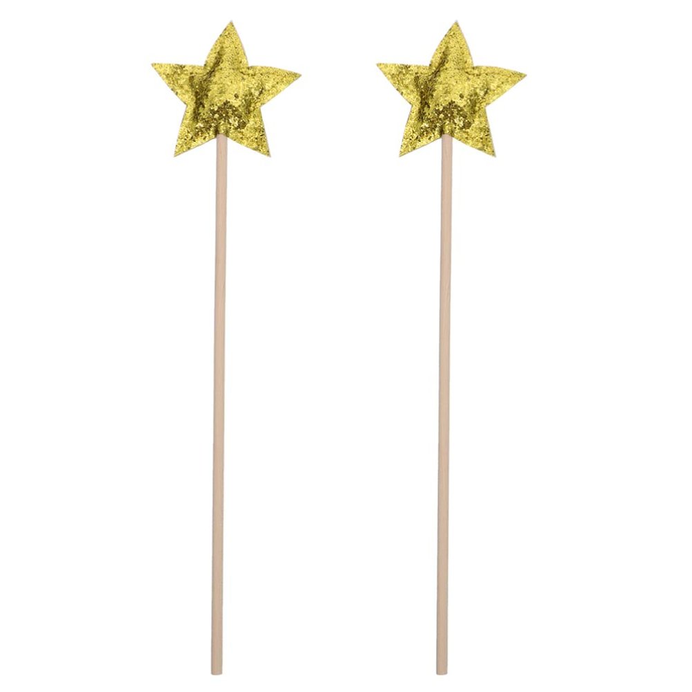 Kisangel Star Shape Fairy Wand Glitter Magical Wands for Girls Dress-up Party Toys 12.99In Lightweight Pretend Play Accessories