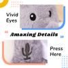 Hopearl Talking Elephant Repeats What You Say Nodding Electric Interactive Animated Toy Speaking Plush Buddy Gift for Toddlers, Grey, 8'' view 4
