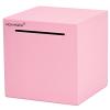 HCHANGEN Piggy Bank for Adults, Stainless Steel Savings Bank, Must Break to Open Metal Money Box for Cash Saving (Pink, 4.72inches) view 1