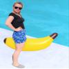 Cool Yellow Inflatable Banana (46") Vinyl. Safe Inflate Fruit. Pool Toy. Party Decoration. (3 Pack) view 4