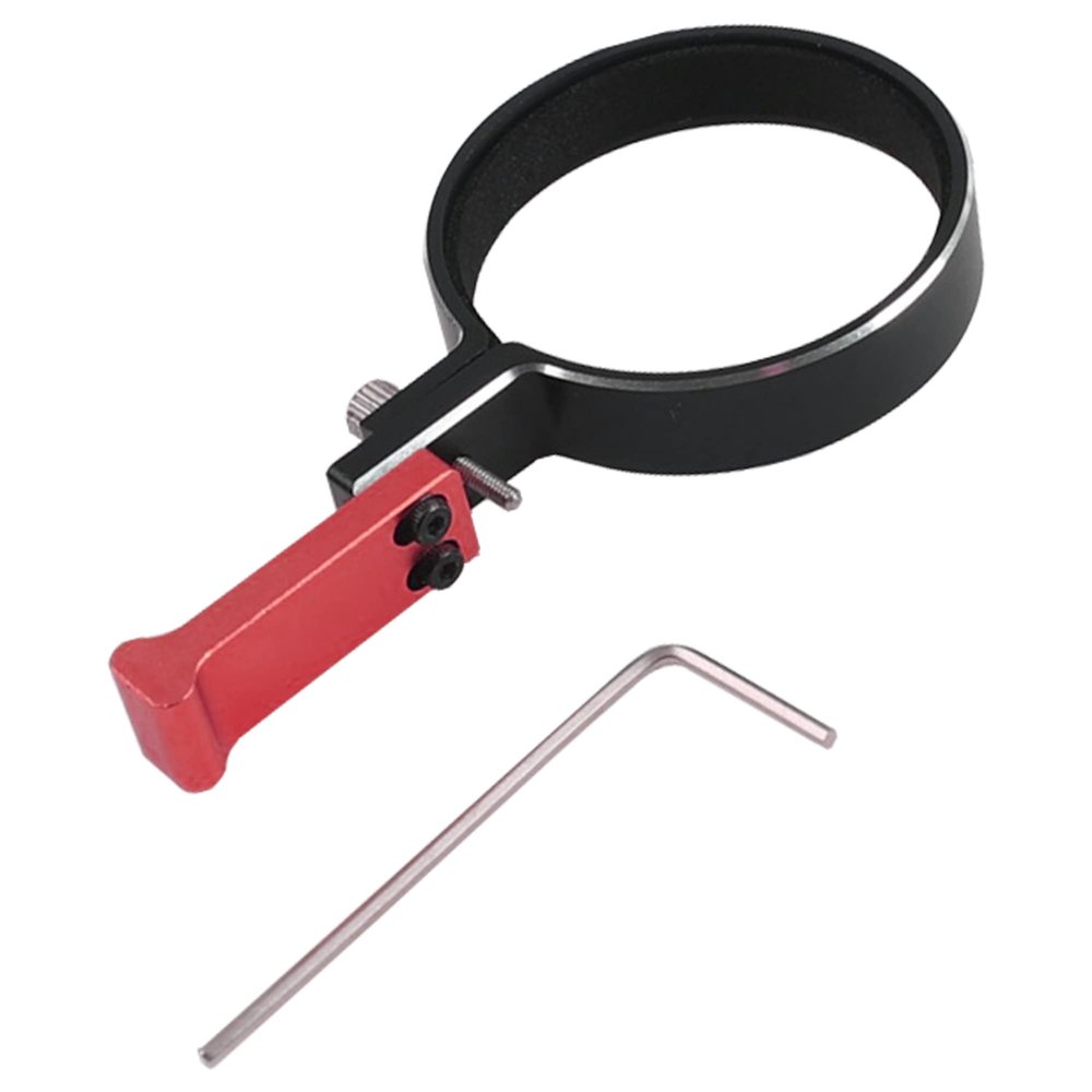 Vgoohobby RC Transmitter Steering Wheel Trigger One-Handed Control Adapter Compatible with Flysky gt5 Traxxas TQI Dumborc Remote Controller Transmitter 1.55"-1.65" Steering Wheel (Red)