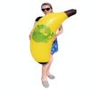 Cool Yellow Inflatable Banana (46") Vinyl. Safe Inflate Fruit. Pool Toy. Party Decoration. (2 Pack) view 3