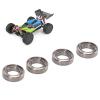 Alomejor RC Car Ball Bearings for, 4-Pack Stainless Steel, 7mm x 4mm x 1.8mm, Silver, Compatible with 144001 144002 124018 124019 124017 124016 144010 view 2