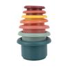 Nuby Soft Silicone Stacking Cups - 7-Piece Toddler Toy for Hand-Eye Coordination and Early Development - 12+ Months view 1