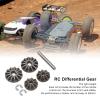 Dilwe RC Differential Bevel Gear,Durable Steel Diff Bevel Gear Set Upgrade Parts for ZD Racing 10 7173 1/10 RC Car Motor Driving Gear, RC Car Metal Differential Main Metal Spur Gear Set view 2