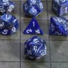 CiaraQ DND Polyhedral Dice Set with Dice Bag for Dungeons and Dragons RPG MTG Role Playing Table Games (Dark Blue and Silver) view 4