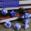 CiaraQ DND Polyhedral Dice Set with Dice Bag for Dungeons and Dragons RPG MTG Role Playing Table Games (Blue Mixed Pink) view 3