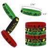 CupaPlay 48 PCS Happy Juneteenth Day Party Favors Rubber Bracelets - Freedom Day Patriotic Party Supplies Goodie Bag Stuffers Fillers Silicone Wristbands view 2