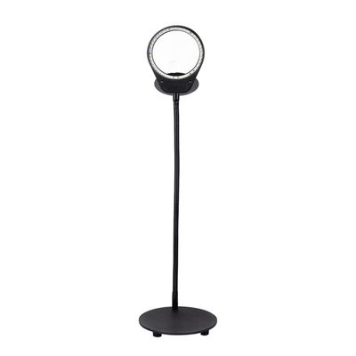 Lab Microscope Slides 3X 10X LED Illuminating Magnifier Microscope Magnifying Glass with Led Lights Microscope Parts (Color : Black)