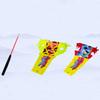 DSJUGGLING 3 Meters (9.8 FT) Golden Scale Dragon Poi, Outdoor Flinging Fitness Dragon Dance 3D Rainbow Color Dragon Ribbon Streamer with Fiberglass Handstick + Travel Bag! (Golden Yellow Dragon) view 2