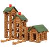 Wondertoys 328 Pcs Wooden Logs Set Ages 3+, Classic Building Log Toys for Kids, Creative Construction Engineering Educational Gifts view 1