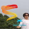 Winged Sirenny Youth Silk Ribbon Dancer Wand, Church Worship & Praise Adoration Dance Flag Banner, Juggling Play Silk Streamer with Rods. (71" Yellow-Orange-red) view 4