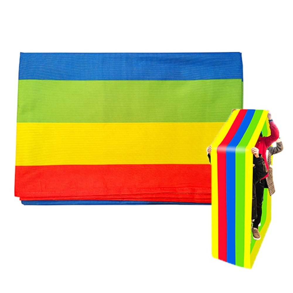 Teamwork Game Playing Run Mat, Indoor and Outdoor Team Building Multiplayer Game Rolling Run Mat for 2-18 People (Size : Adult-6M//20FT)