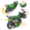 BOBUEXER - Authentic Die-Cast Motorcycles with Music Lighting,Diecast Motorcycle Toys for Age 2-4,Toy Moto Bike for Kids and Collectors Age 3-5(Green)  view 4
