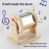 Twefex Montessori Spinning Drum, Montessori Toys for Babies 6-12 Months, Montisory Baby Toys for 1 Year Old Infant, Wooden Toy for Baby view 3