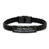 Toy Collecting for Friends, A Day Without Toy Collecting is a Day Wasted, Special Toy Collecting Braided Leather Bracelet, from view 1