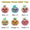 Eavotoy 12 Pack Halloween Pumpkin Stress Balls Fidget Toys Squishy Squeeze Ball Toys for Stress Relief Halloween Party Favors Hallowen Treat Bags Gifts view 2