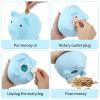 3 Pcs Piggy Bank for Boys Girls,6"x 4.8" x 5.4"Cute Plastic Pig Money Bank,Unbreakable Piggy Bank,Shatterproof Coin Bank for Childrens Birthday Festival Practical Gifts (Pink,Blue,Yellow) view 2