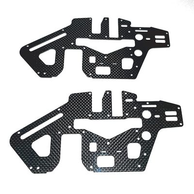 STASRC 2Pcs 450 PRO DFC Helicopter Main Frame Carbon Fiber Plate for trex Align 450 kit