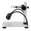 Lab Microscope Slides Aluminum Alloy Microscope Bracket Stand Holder with Dual Light Source for Digital Microscope Microscope Parts view 2