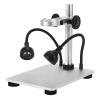 Lab Microscope Slides Aluminum Alloy Microscope Bracket Stand Holder with Dual Light Source for Digital Microscope Microscope Parts view 3