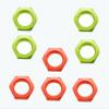 8pcs Aluminum RC Wheel Nuts 17mm Thread 1.0mm for ARRMA HSP AXIAL FS HIMOTO Redcat Upgraded Hop-Up Parts (Green+Red) view 2