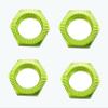 8pcs Aluminum RC Wheel Nuts 17mm Thread 1.0mm for ARRMA HSP AXIAL FS HIMOTO Redcat Upgraded Hop-Up Parts (Green+Red) view 3