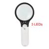 Lab Microscope Slides 3X 45X Illuminated Magnifier Microscope Magnifying Glass with 3 LED Microscope Parts view 4