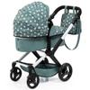 Bayer: Pram Xeo: Stars Green & White - Matching Handbag, Adjustable Handle, Dolls Up to 20", Ages 3+ | Baby Dolls | Dress Up view 2