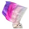 Winged Sirenny 32" Flowy Spinning Silk Flag Poi, Church Praise Prophetic Worship Adoration Dance Banner, Dance Poi Streamer, Beginners Practice Play Silk (white/pink/purple) view 1