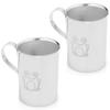 Kiddobloom Children's Stainless Steel Cups with Handles | Adorable Frog Design | Premium 304 (18/8) | Set of 2 | Perfect for Babies, Toddlers & Kids view 1