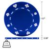 Poker Chips ? 100-Piece Set of 11.5-gram Blackjack Chips with Suited Design ? Made of Composite Resin for Texas Holdem by Trademark Games (Blue) view 2
