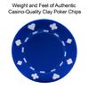 Poker Chips ? 100-Piece Set of 11.5-gram Blackjack Chips with Suited Design ? Made of Composite Resin for Texas Holdem by Trademark Games (Blue) view 3