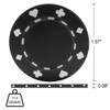 Poker Chips ? 50-Piece Set of 11.5-gram Blackjack Chips with Suited Design ? Made of Composite Resin for Texas Holdem by Trademark Games (Black) view 2