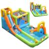 BOUNTECH Inflatable Water Slide, 8-in-1 Dual Slides Kids Water Park Jump Castle, Water Slides Inflatables for Outdoor with Splash Pool, Water Slide Bounce House for Big Kids Backyard Party Gifts view 1