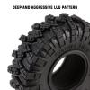 INJORA 1.0 Tires - S5 Crawler Mud Terrain Kraken Claw for SCX24 TRX4M AX24 Bronco Gladiator C10 JLU Deadbolt FCX24 FCX18 Axial RC 1/24 1/18, 62 * 20.5mm(T1007) view 2