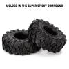 INJORA 1.0 Tires - S5 Crawler Mud Terrain Kraken Claw for SCX24 TRX4M AX24 Bronco Gladiator C10 JLU Deadbolt FCX24 FCX18 Axial RC 1/24 1/18, 62 * 20.5mm(T1007) view 3