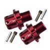 GPM 6Pc Set Upgrades Aluminum 13MM Hex Adapters for 1/8 4WD Sledge Monster Truck (95076-4) Rc Cars (red) view 1