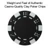 Trademark Games Poker Chips  50-Piece Set of 11.5-Gram Blackjack Chips with Dice Design  39mm  Made of Composite Resin for Texas Holdem (Black) view 3