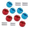 8 pcs/Set 12mm hex Adapter,Aluminum 12mm hex hubs adapters 7mm Thickness for 1/10 HSP HPI Redcat RC Buggy Slash 4wd etc Upgraded Part(Blue+Red) view 4