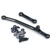 1/24th Aluminium Steering Rod Tie Links RC Upgrade Steering Linkage Set for Axial SCX24 AXI90081 Deadbolt AXI00001 AXI00002 AXI00005 AXI00006 Crawler Car (Black) view 2
