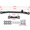 1/24th Aluminium Steering Rod Tie Links RC Upgrade Steering Linkage Set for Axial SCX24 AXI90081 Deadbolt AXI00001 AXI00002 AXI00005 AXI00006 Crawler Car (Black) view 3
